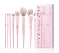 Jessup Brochas de Maquillaje Rosa, 14 Pcs Set Brocha Maquillaje de Vegana Pinceles para Base,Corrector,Colorete,Sombra de Ojos,Delineador, Polvo,Mezclar,Juego Pinceles Faciales y Ojos,T495