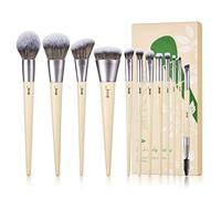 Jessup Brochas de Maquillaje Set de Brocha Maquillaje Vegana Sintético de Primera Calidad, Corrector, Sombra de Ojos, Mezcla de Cejas, Pinceles Maquillaje Ojos Spoolie Burlywood 12 piezas T327