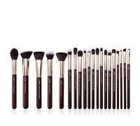 Jessup de pinceles de maquillaje profesional, 20 piezas con base etiquetada, resaltador, colorete, sombra de ojos, corrector, delineador de ojos, brochas, Zinfandel T281