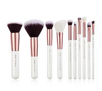 Jessup Pinceles de maquillaje 10pcs Pincel de maquillaje Base Pincel de ojos Pincel de labios Kit de pincel de maquillaje T216
