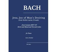 Jesu, Joy of Man's Desire - (Jesu bleibet meine Freude): from Cantata BWV 147 Hertz und Mund und Tat und Leben for piano (Sheet Music)