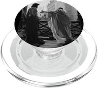 Jesucristo Arrestado Poncio Pilato Pintura Bíblica Negro PopSockets PopGrip para MagSafe