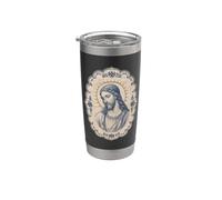 Jesucristo Arte Catedral Icono Estilo Vaso térmico de acero inoxidable de doble pared