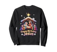 Jesucristo Belén Historia Navidad Feliz Cumpleaños Sudadera