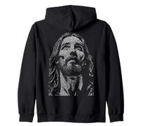 Jesucristo Biblia Cristiana Texto Retrato Evangelio De Juan Sudadera con Capucha