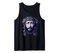 Jesucristo Corona de Espinas Nuevo Testamento Dios Evangelio Camiseta sin Mangas