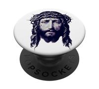 Jesucristo Corona de Espinas Nuevo Testamento Dios Evangelio PopSockets PopGrip Adhesivo
