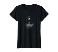 Jesucristo Corona De Espinas Salvador Fe Cristiana Camiseta gráfica económica, Mujer, Negro, XS