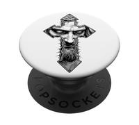 Jesucristo Cruz De Espinas Oración Cristiana Religión Dios PopSockets PopGrip Adhesivo