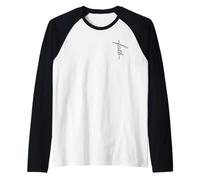 Jesucristo Cruz Hijo Dios Damas Hombres NIÑOS Cristianos Camiseta Manga Raglan