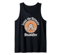 Jesucristo Deadlifter Camiseta Cristianismo Gimnasio Fitness Camiseta sin Mangas