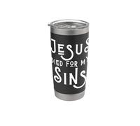 Jesucristo Dios Cristiano Feliz Pascua Hombre Mujer Niñas Niños Vaso térmico de acero inoxidable de doble pared