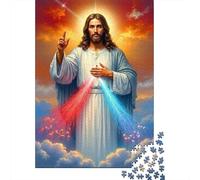 Jesucristo Divino Mercy Set De 1000 Piezas Papel Reciclado Puzzle Familiar Aficionados A Los Fácil Almacenar Rompecabezas Atractivo Horas Entretenimiento 70x50cm/1000pcs