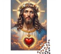 Jesucristo Divino Set De 1000 Piezas Papel Reciclado Puzzle Familiar Fácil De Almacenar Aficionados A Los Rompecabezas Atractivo Ocio Casa 70x50cm/1000pcs