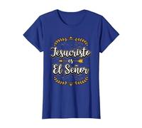 Jesucristo Es El Señor Mensajes Cristianos Regalo Camiseta, Mujer, Azul Real, XXL