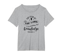 Jesucristo Fe Cristianismo Iglesia Camiseta, Mujer Tallas Grandes, Gris Jaspeado, 6XL Grande