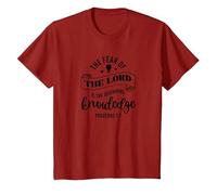 Jesucristo Fe Cristianismo Iglesia Camiseta, Niños, Arándano, 6 años