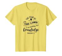 Jesucristo Fe Cristianismo Iglesia Camiseta, Niños, Limón, 6 años