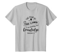 Jesucristo Fe Cristianismo Iglesia Camiseta, Niños, Plata, 6 años