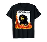 Jesucristo Fuego Pecado Original TxRxP Herejía Dios Metalero Camiseta