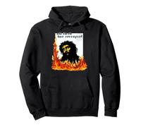 Jesucristo Fuego Pecado Original TxRxP Herejía Dios Metalero Sudadera con Capucha
