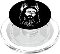 Jesucristo Llama Inmortal Blackwork PopSockets PopGrip para MagSafe