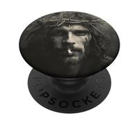 Jesucristo más frío Fuma, Resistencia, Jesús rebelde PopSockets PopGrip Adhesivo