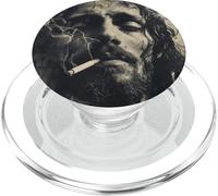 Jesucristo más frío Fuma, Resistencia, Jesús rebelde PopSockets PopGrip para MagSafe