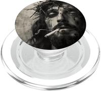 Jesucristo más frío Fuma, Resistencia, Jesús rebelde PopSockets PopGrip para MagSafe