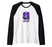 Jesucristo mi Fuerza Dios es Bueno Crucifijo Cristiano Camiseta Manga Raglan