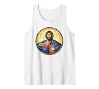 Jesucristo Pantocrátor Icono Bizantino Ortodoxo Camiseta sin Mangas