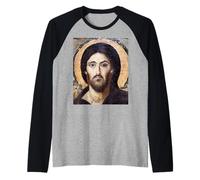Jesucristo Pantocrátor Icono Monasterio de Santa Catalina Camiseta Manga Raglan
