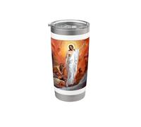Jesucristo predicando a los Espíritus en el infierno de la cárcel Vaso térmico de acero inoxidable de doble pared