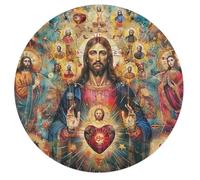 Jesucristo Religión 68 Piezas Rompecabezas Infantil Animales Formas Especiales Conviction Faith Puzzle Niños Kinder Können Es Nicht Machen Educativo Portátil Regalo 68 PCS