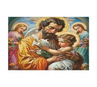 Jesucristo - Religión Puzzle 1000 Piezas 3D Creativo Detallado convicción Fe Rompecabezas para Hombres Y Mujeres Decoración Hogar Moderno Construir Maquetas 1000 PCS