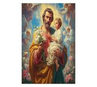 Jesucristo - Religión Puzzle 1000 Piezas 3D Creativo fe Rompecabezas para Hombres Y Mujeres Decoración Hogar Moderno Construir Maquetas 1000 PCS