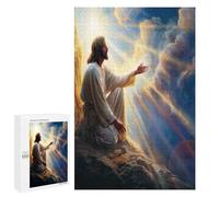 Jesucristo - Religión Puzzle 1000 Piezas A Partir De 12 Años convicción Fe Rompecabezas Familiar 3D DIY Creativo para Adultos Y Niños Desafío Intelectual Estera Portátil 1000 PCS