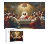 Jesucristo - Religión Puzzle 1000 Piezas Adultos Y Niños 12 Años fe Rompecabezas 3D Colorido Familiar Aliviar Estrés DIY Moderno Estera Portátil 1000 PCS