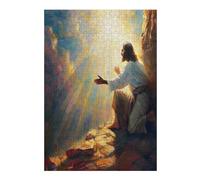 Jesucristo - Religión Puzzle 300 Piezas Educativo Familiar Interactivo convicción Fe Rompecabezas 3D para Toda La Familia Aliviar Estrés Decoración Hogar Portátil 300 PCS