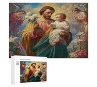 Jesucristo - Religión Puzzle 300 Piezas Obra De Arte 3D fe Rompecabezas Impossible para Adultos Y Niñas A 14 Años Desafío Intelectual DIY Moderno Familiar 300 PCS