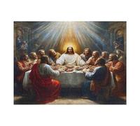 Jesucristo - Religión Puzzle 500 Piezas Desafío Impossible Extremo fe Rompecabezas para Adultos Aliviar Estrés Decoración Hogar 3D Maquetas Construir 500 PCS
