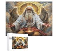 Jesucristo - Religión Puzzle 500 Piezas Educativo 3D Familiar convicción Fe Juego Intelectual para Niños A 12 Años Y Adultos Rompecabezas DIY Creativo Aliviar Estrés 500 PCS