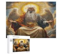 Jesucristo - Religión Puzzle 500 Piezas Juguete Educativo 3D convicción Fe Rompecabezas Impossible para Adultos Y Niñas A 14 Años Decoración Hogar DIY Creativo Familiar 500 PCS