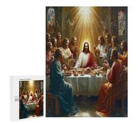 Jesucristo - Religión Puzzle 500 Piezas Redondo Circular fe Rompecabezas 3D para Hombres Y Mujeres A 14 Años Decoración Hogar DIY Creativo Aliviar Estrés 500 PCS