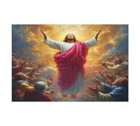 Jesucristo - Religión Puzzles 1000 Piezas Maquetas 3D Construir Sin Pegamento fe Rompecabezas Educativo para Familia Desafío Intelectual Decoración Hogar 1000 PCS
