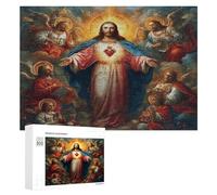 Jesucristo - Religión Puzzles 300 Piezas 3D Impossible Familiar fe Desafío Intelectual para Adultos Y Niños A 12 Años DIY Moderno Juguete Educativo 300 PCS