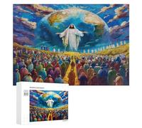 Jesucristo - Religión Puzzles 300 Piezas Construir DIY 3D convicción Fe Maquetas Educativas para Niños A 12 Años Y Adultos Desafío Intelectual Decoración Hogar 300 PCS