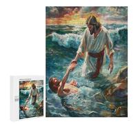 Jesucristo - Religión Puzzles 500 Piezas 3D Creativo convicción Fe Obra De Arte Rompecabezas Familiar para Niños Y Adultos A 12 Años Desafío Intelectual Decoración Hogar 500 PCS