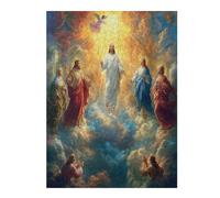 Jesucristo - Religión Puzzles 500 Piezas 3D Maquetas Educativas fe Desafío Intelectual para Familia DIY Creativo Construir Juguete Educativo 500 PCS