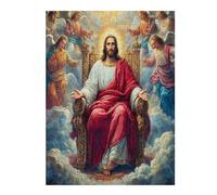 Jesucristo - Religión Puzzles 500 Piezas Construir DIY 3D Sin Pegamento fe Rompecabezas para Adultos Maquetas Educativas Aliviar Estrés Estera Portátil 500 PCS